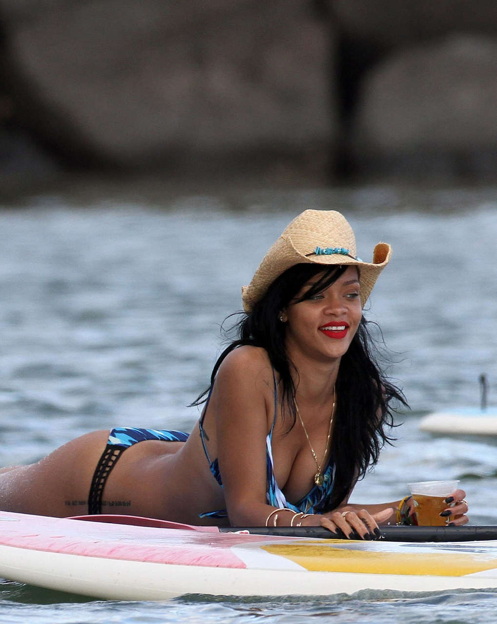 Rihanna Bikini Candids Beach Hawaii