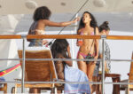 Rihanna Bikini Candids Yacht France