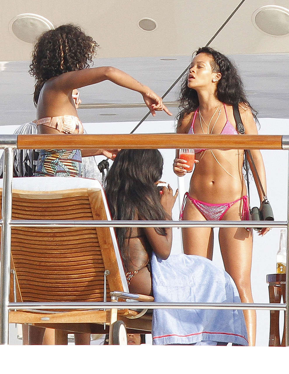 Rihanna Bikini Candids Yacht France