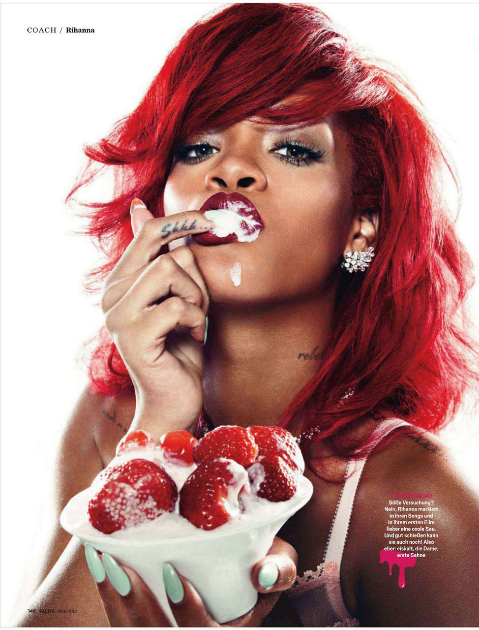 Rihanna Gq Magazine Germany May 2012 Issue