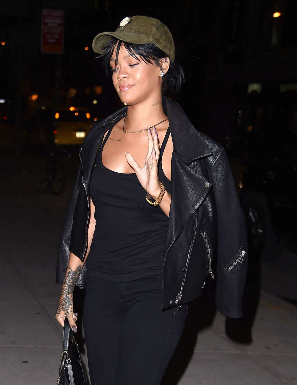 Rihanna Heading Recording Studio New York