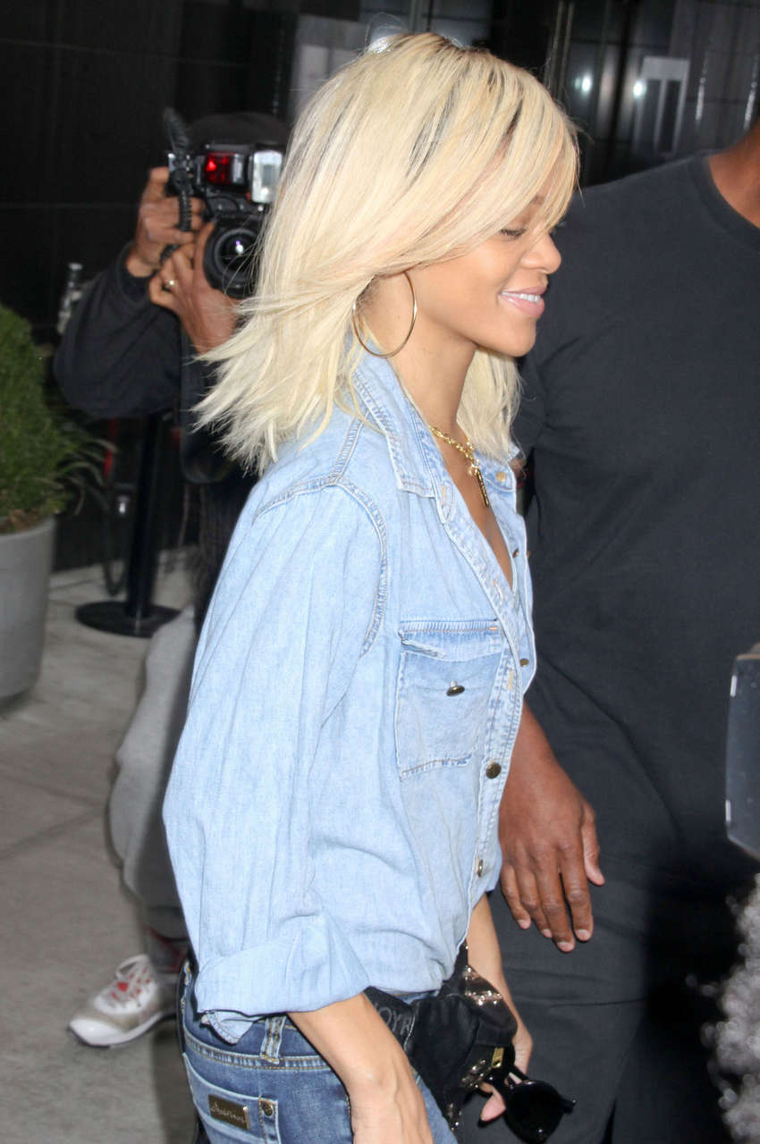 Rihanna Jeans Out About New York