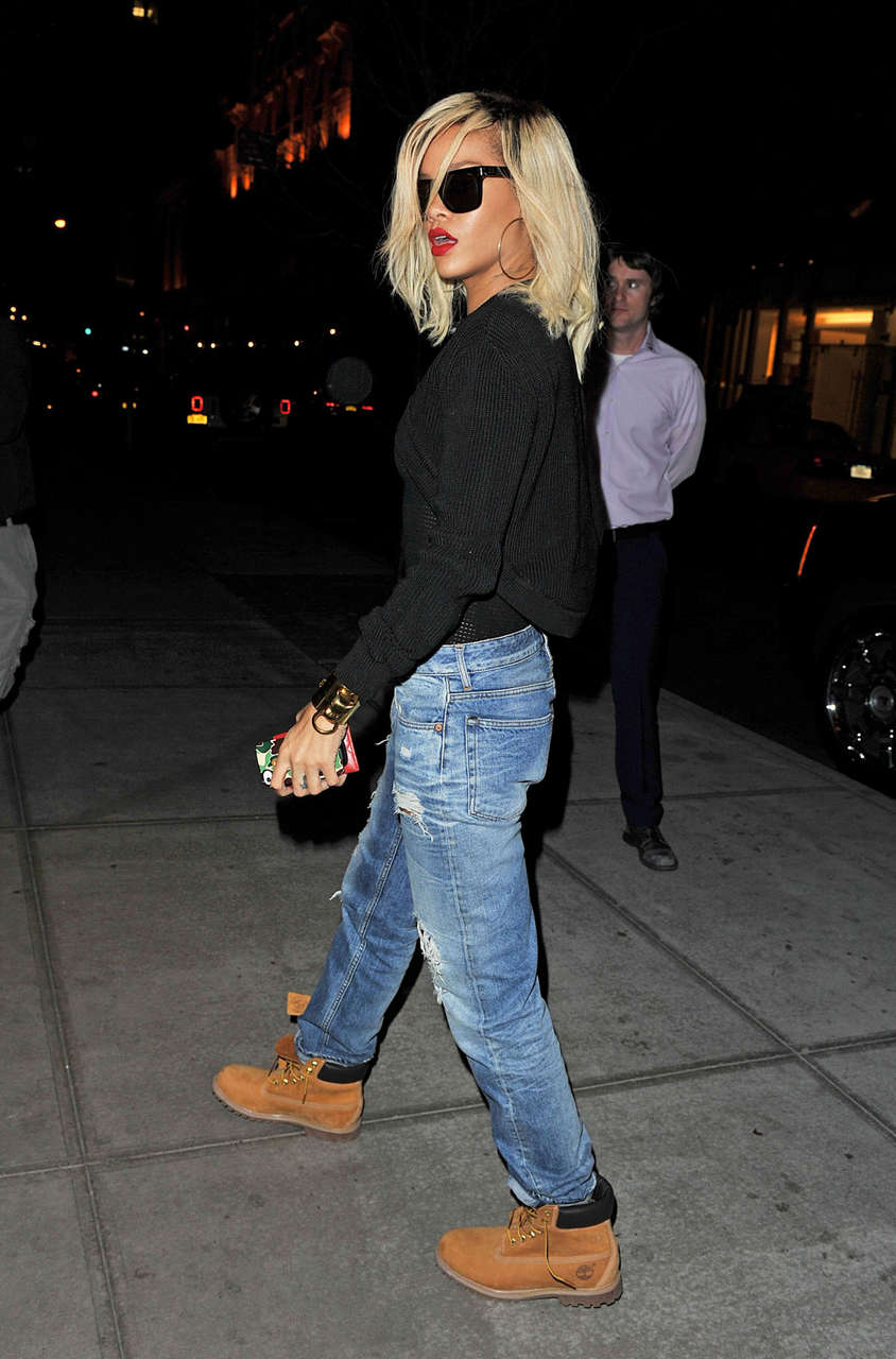 Rihanna Leaves Da Silvano Restaurant New York