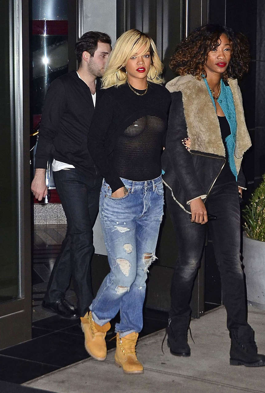 Rihanna Leaves Da Silvano Restaurant New York