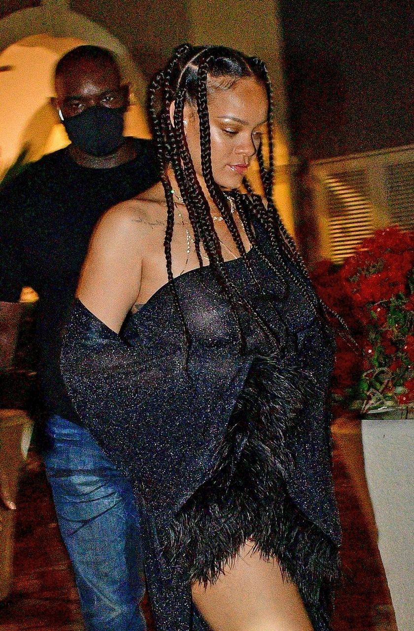 Rihanna Leaves New Years Celebration Party Barbados