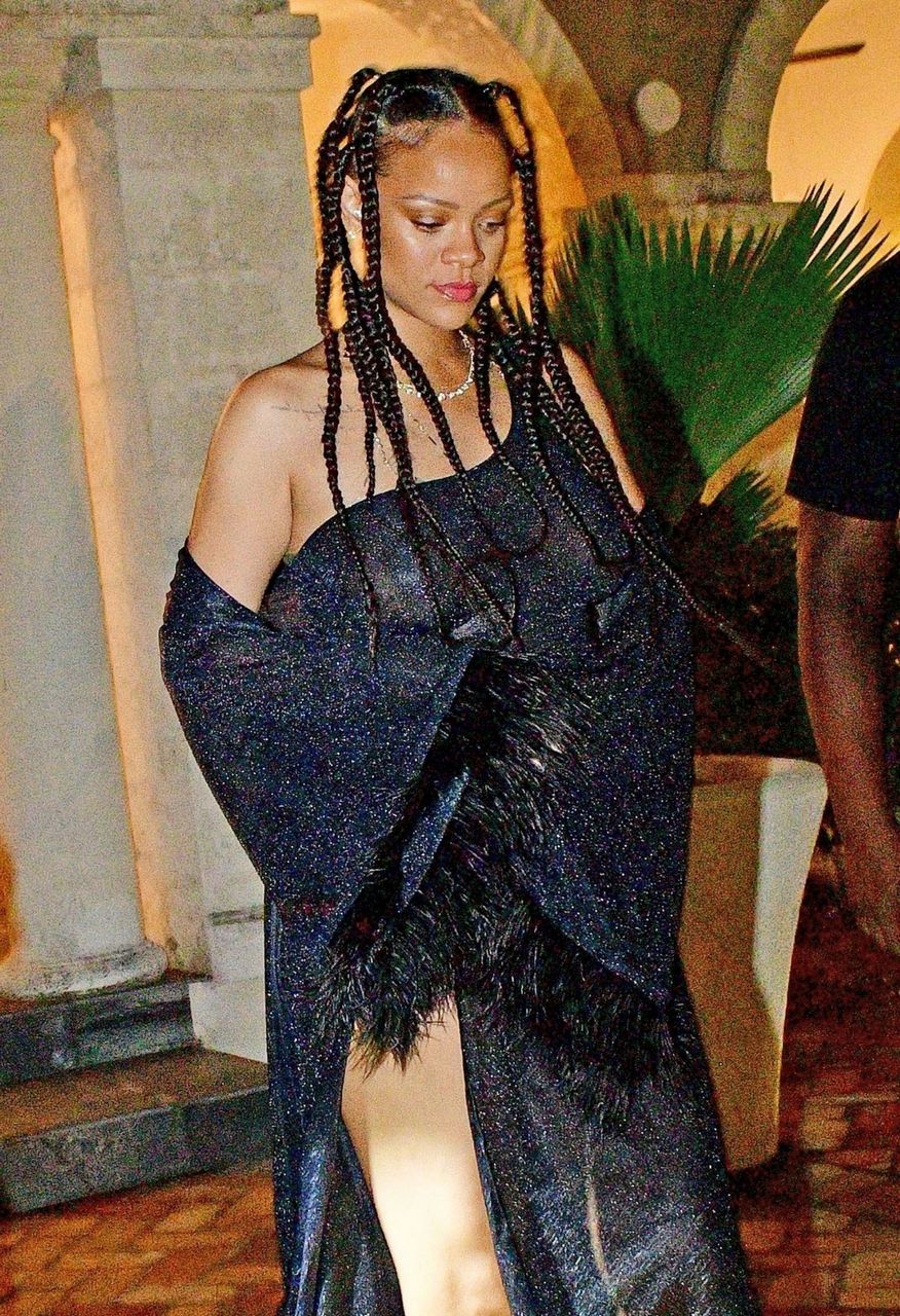 Rihanna Leaves New Years Celebration Party Barbados