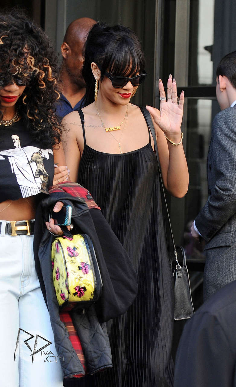 Rihanna Leaving Her Hotel London