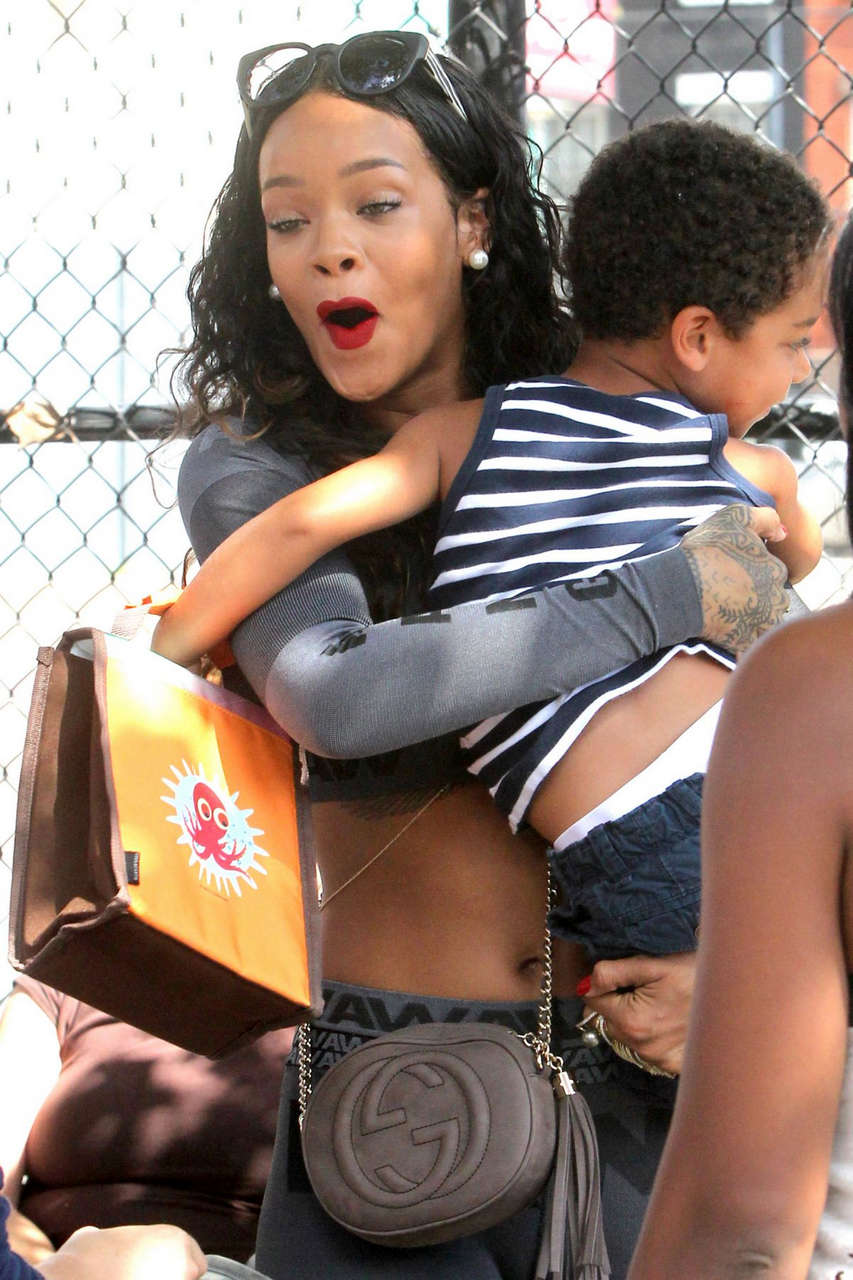 Rihanna Out About New York