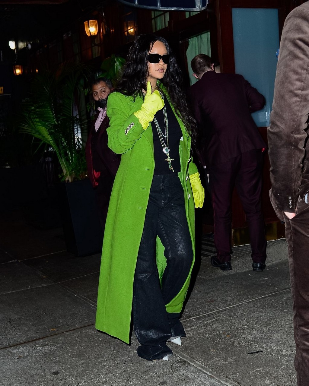 Rihanna Out For Dinner Carbone New York