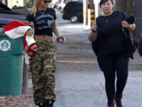 Rihanna Outside Recording Studio West Hollywood