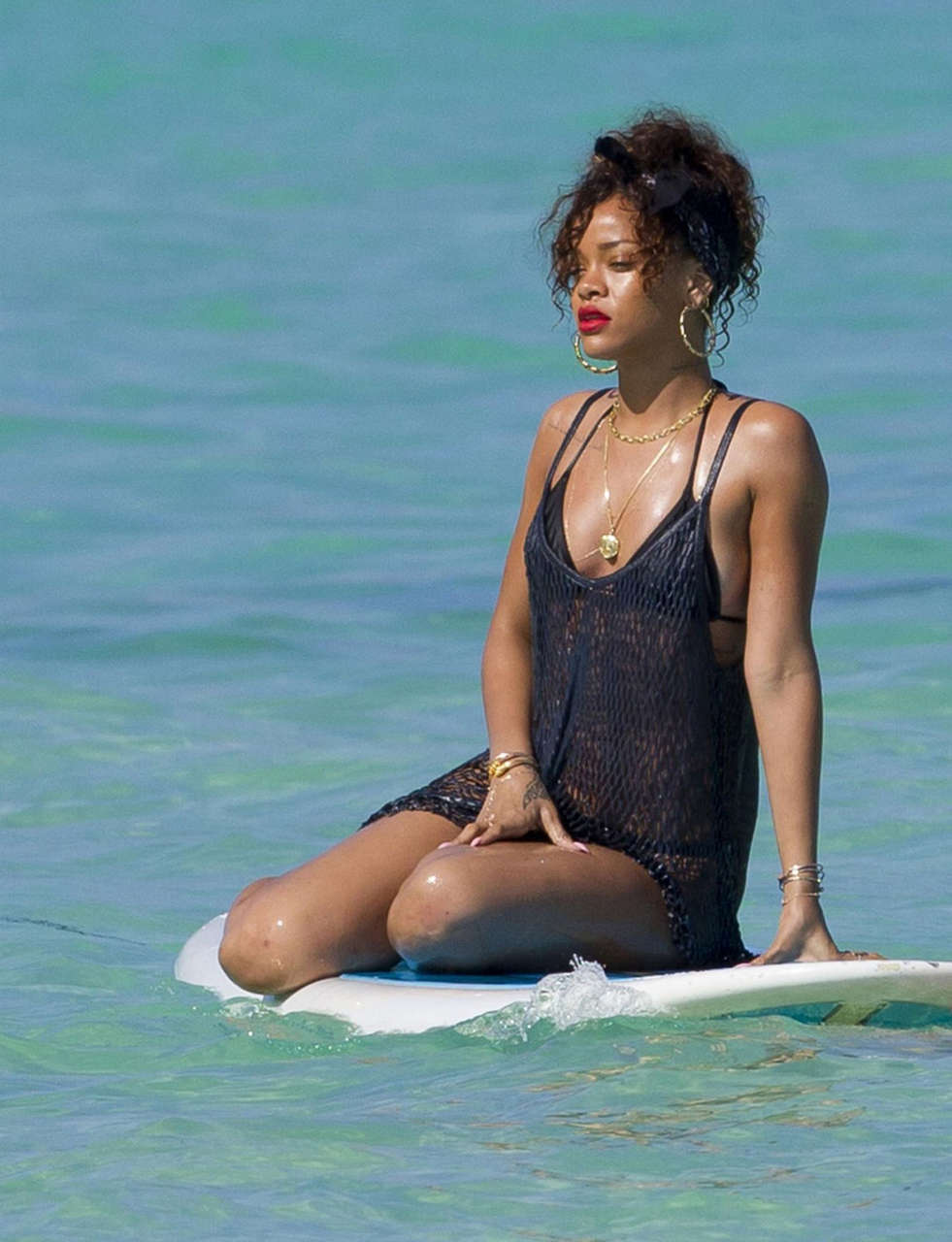 Rihanna Thong Bikini Beach Hawaii