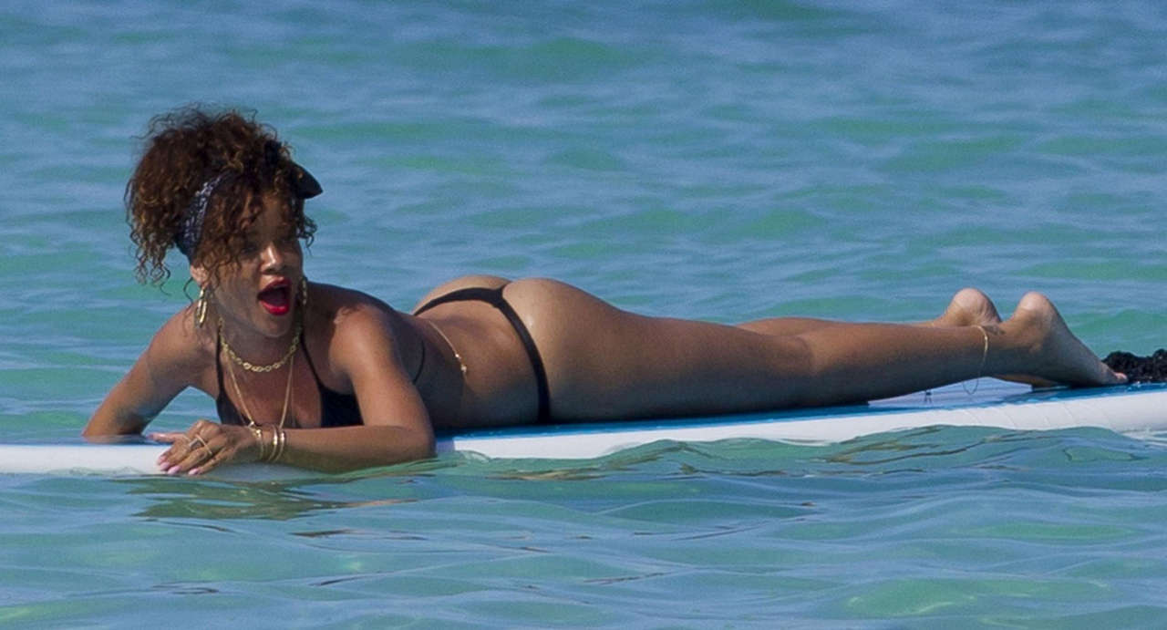 Rihanna Thong Bikini Beach Hawaii