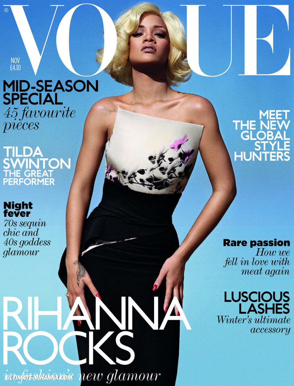 Rihanna Vogue Uk November 2011 Issue
