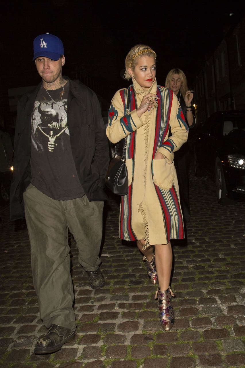 Rita Ora Arrives Chiltern Firehouse London