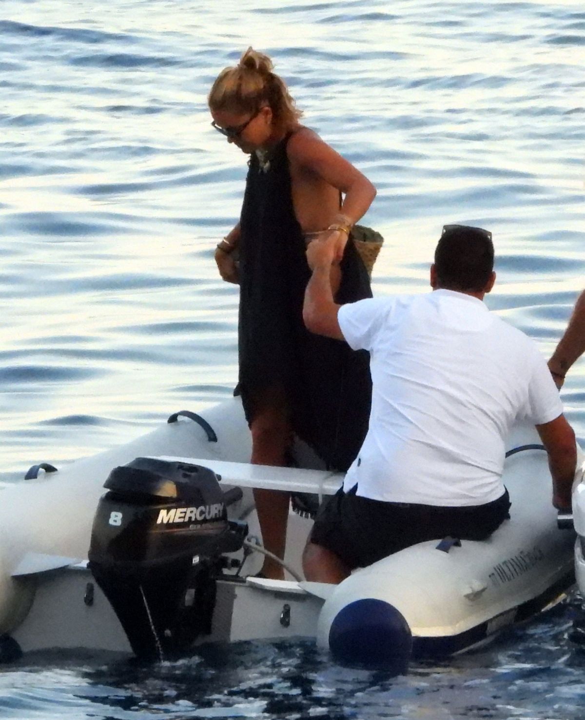 Rita Ora Bikini Boat Greece