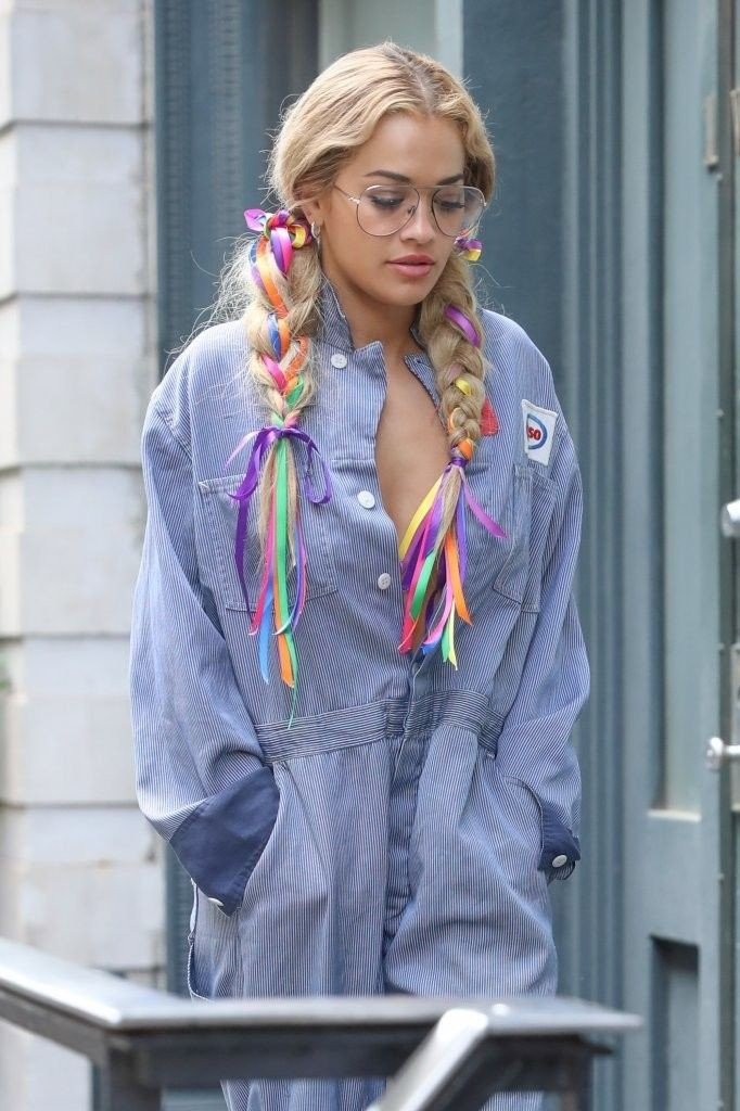 Rita Ora Braless