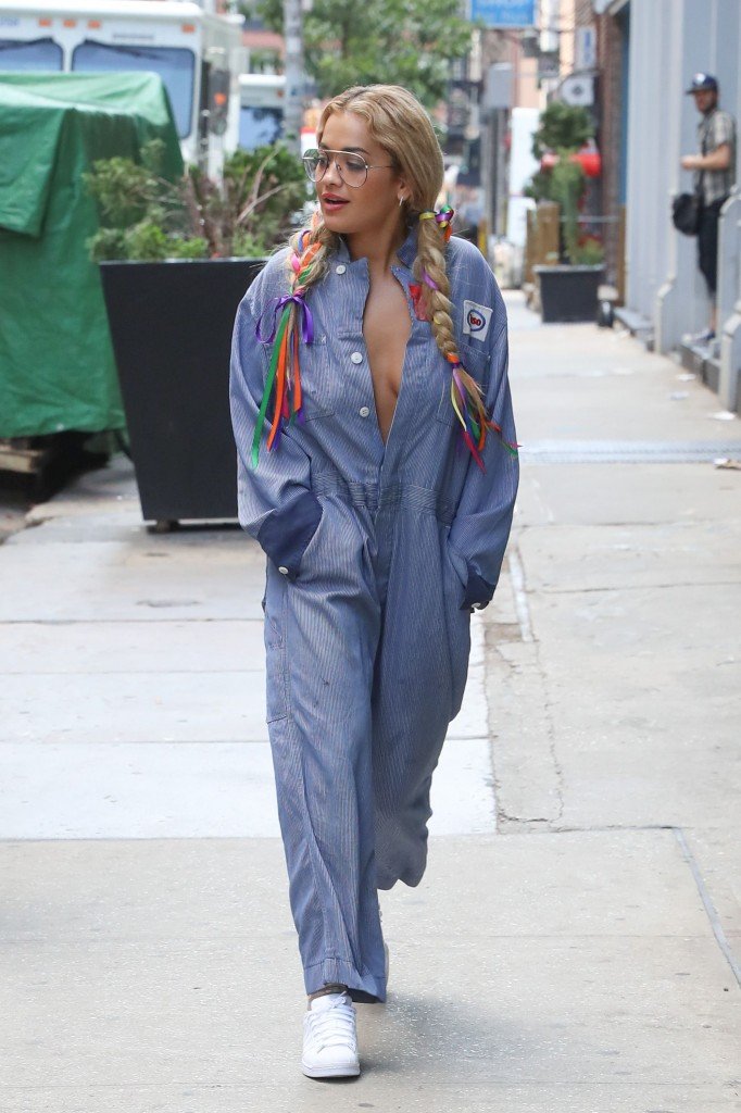 Rita Ora Braless