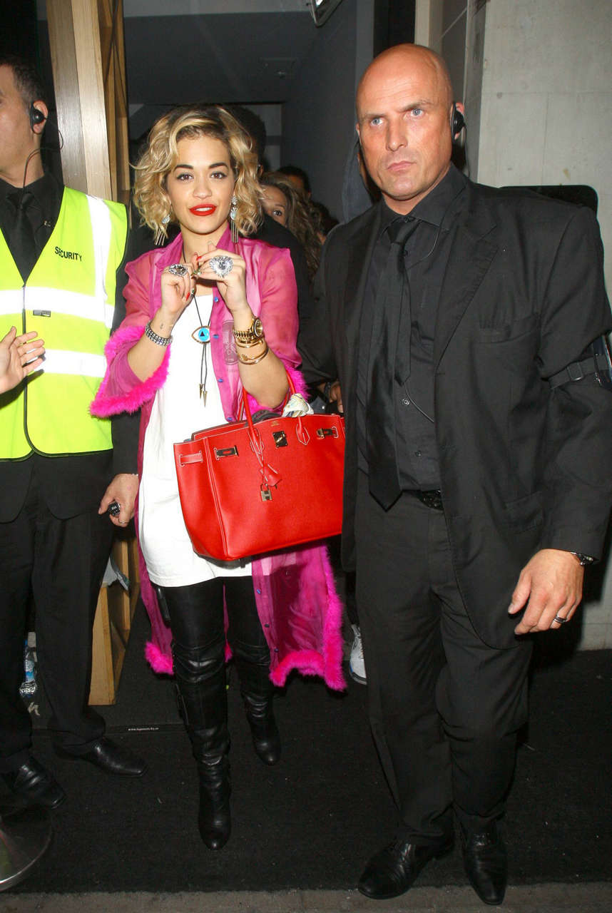 Rita Ora Leaves Dstrkt Nightclub London