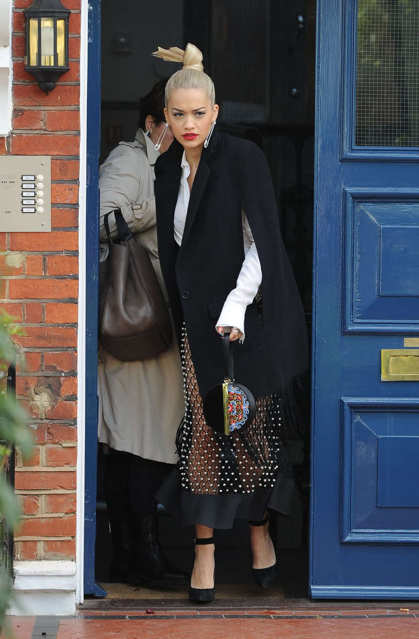 Rita Ora Leaves Her Home London