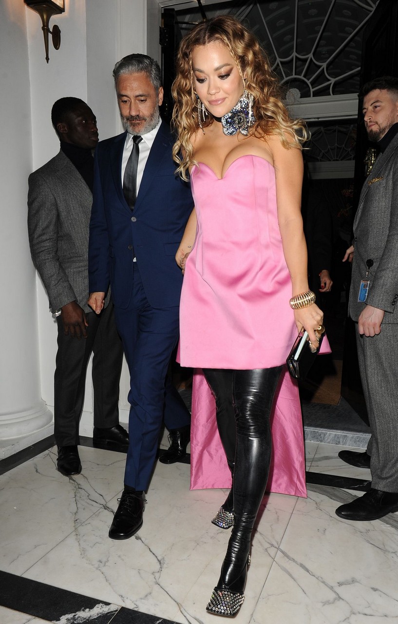 Rita Ora Leaves Maison Estelle London