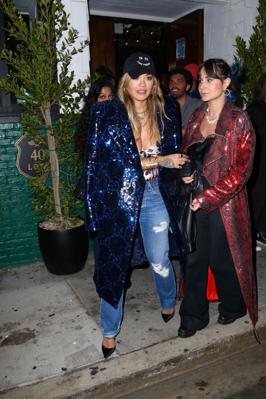 Rita Ora Leaves Super Bowl After Party 40 Love West Hollywood