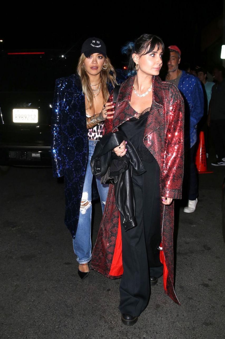Rita Ora Leaves Super Bowl After Party 40 Love West Hollywood