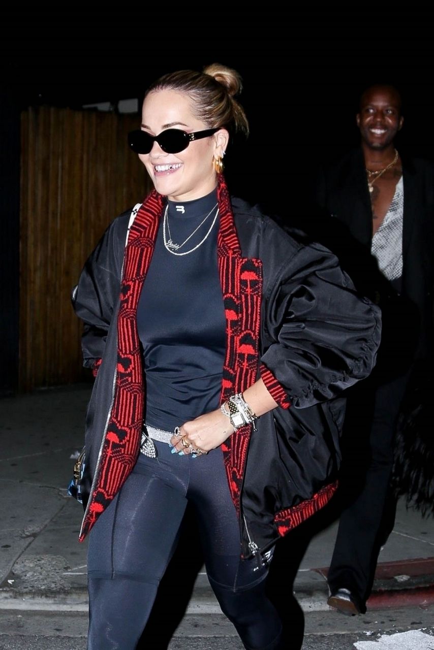 Rita Ora Leaves Zack Bia S Party The Nice Guy West Hollywood