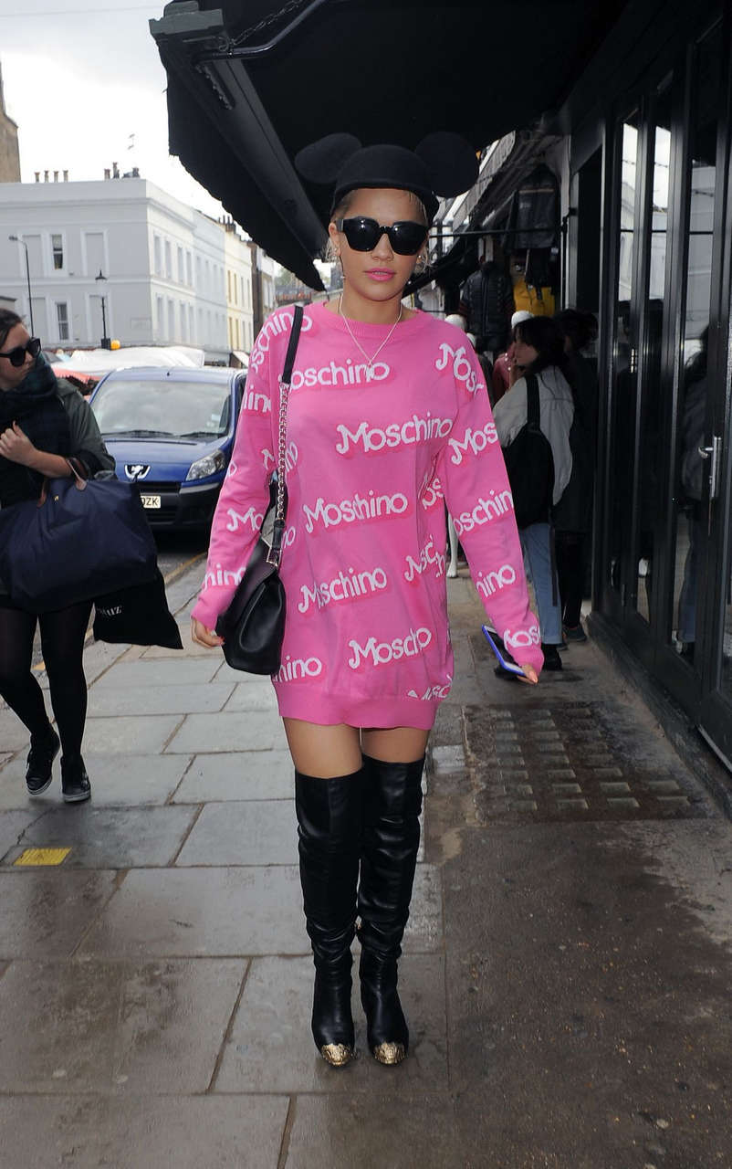 Rita Ora Mickey Ears Out About London