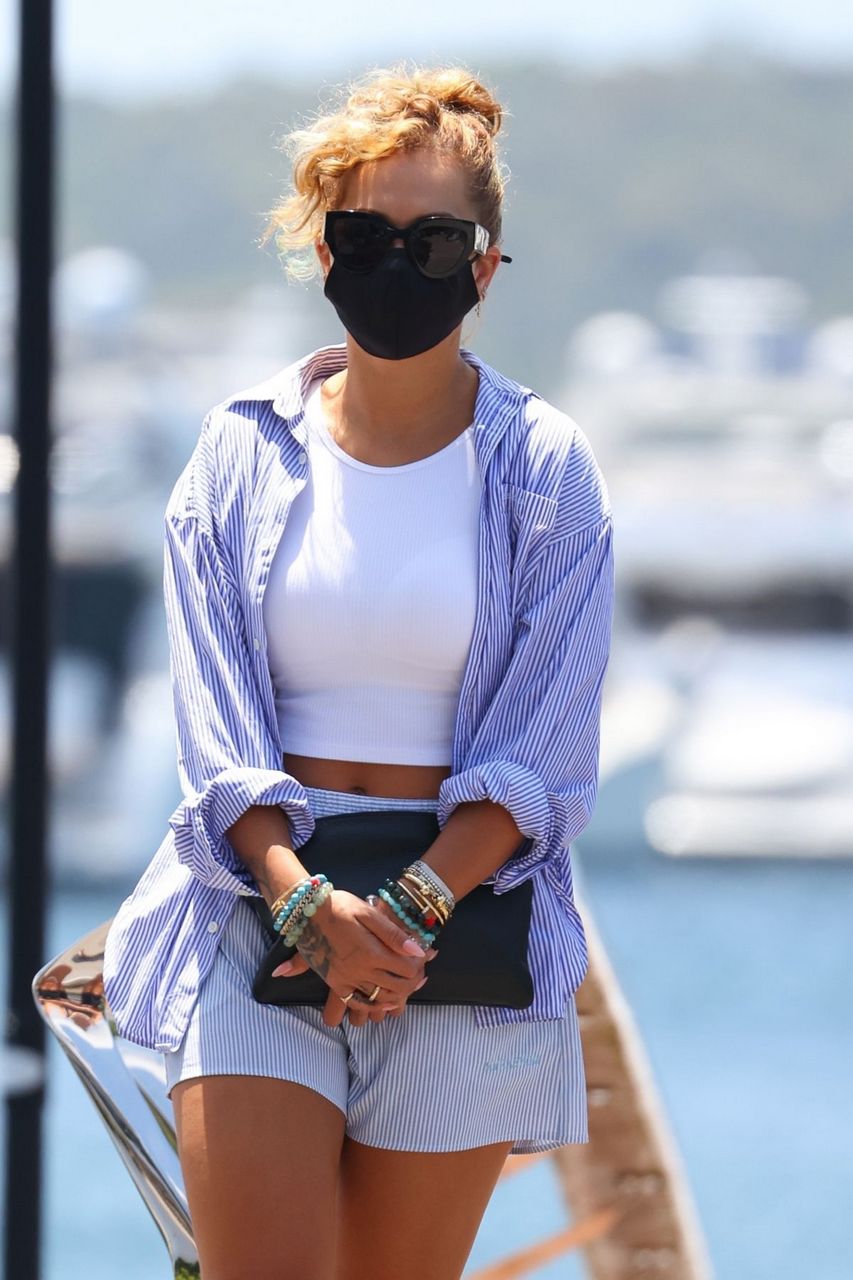 Rita Ora Out For Lunch The Boat House Sydney