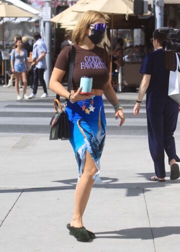 Rita Ora Out Shopping Alo Yoga Beverly Hills