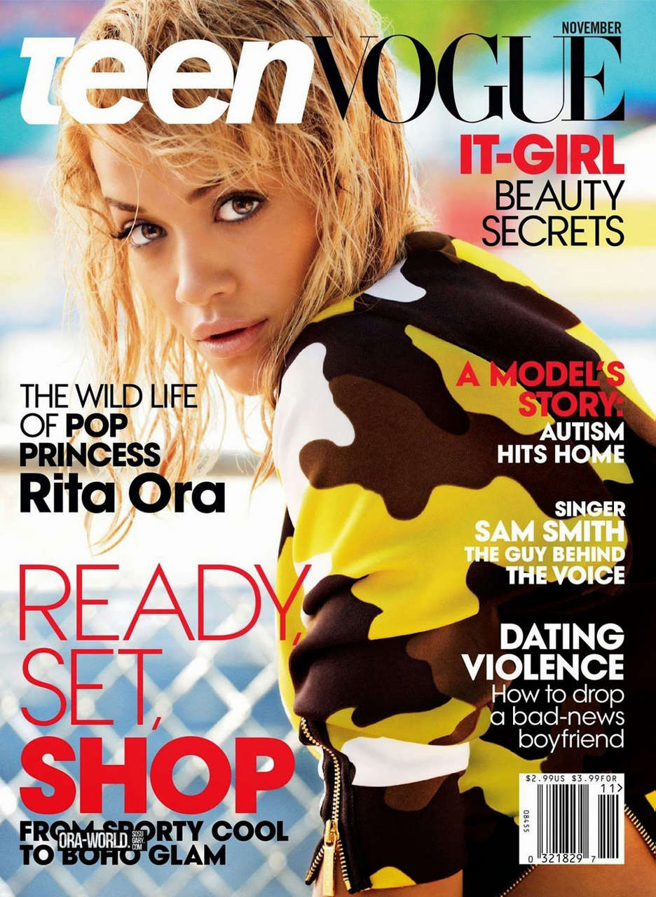 Rita Ora Teen Vogue Magazine November 2014 Issue