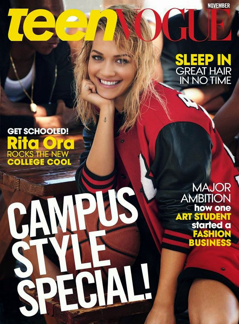 Rita Ora Teen Vogue Magazine November 2014 Issue