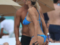 Rita Rusic Blue Bikini Beach Miami