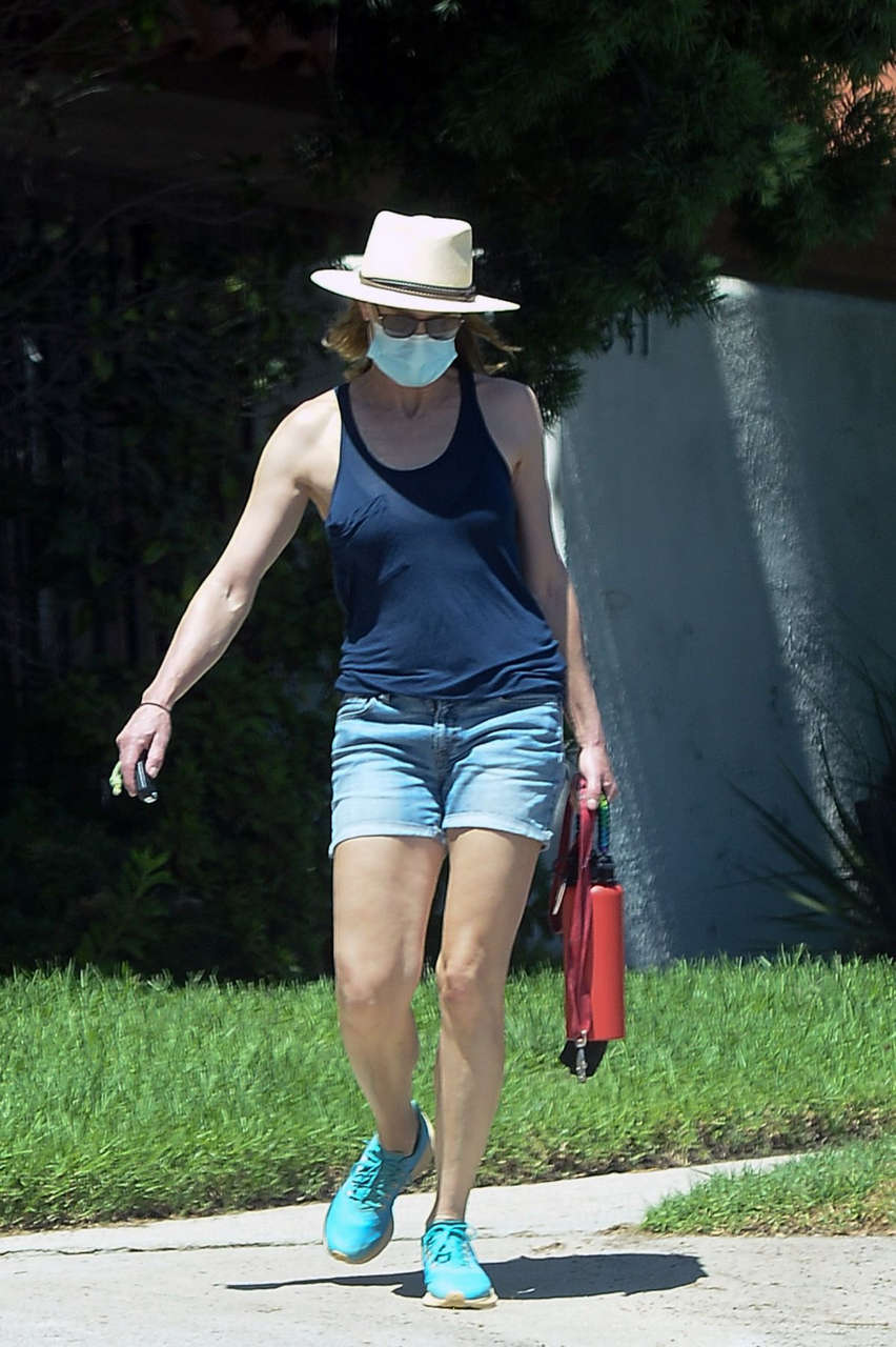 Robin Wright Denim Shorts Out About Los Angeles