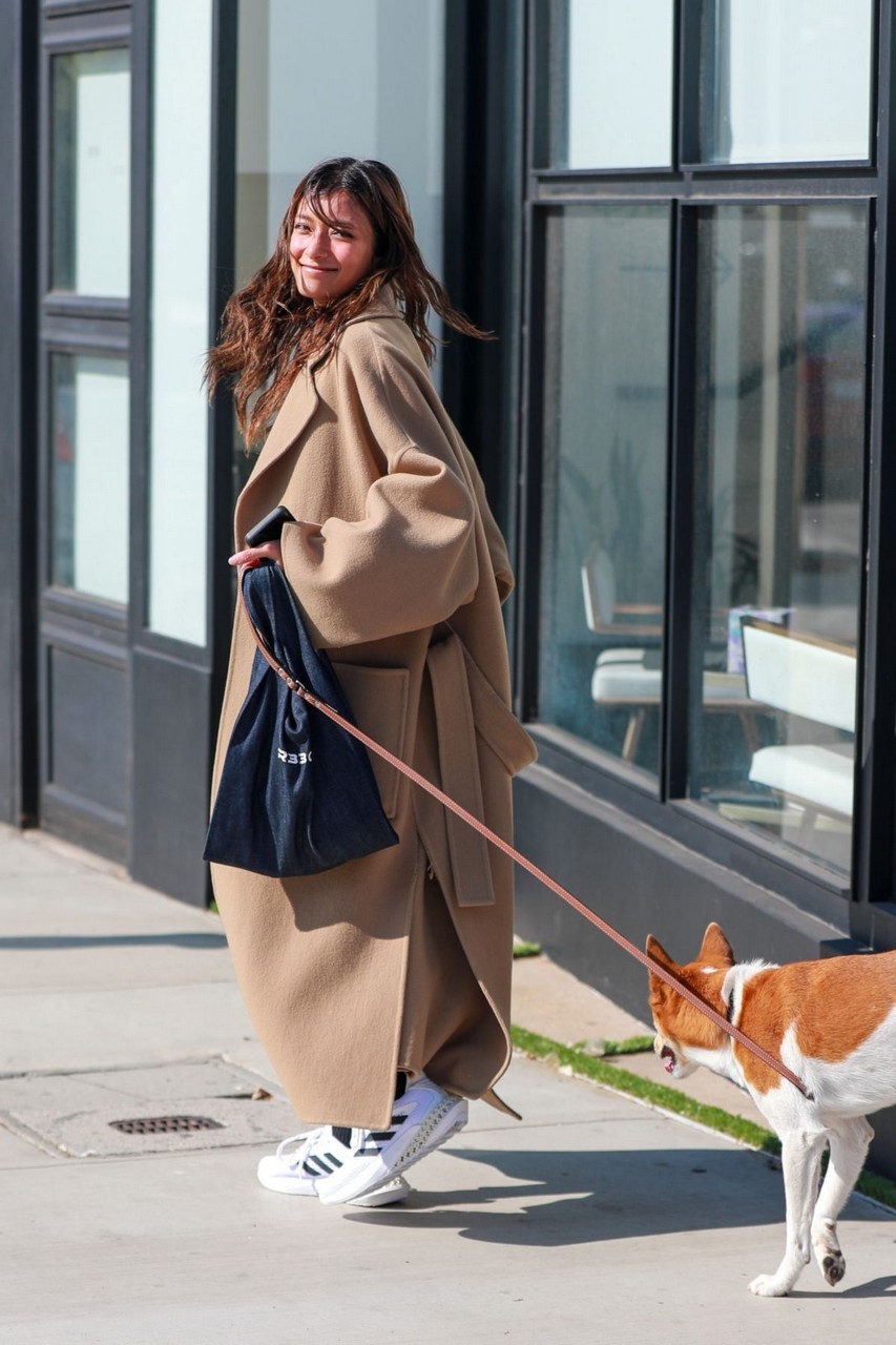 Rola Out With Her Dog Melrose Ave West Hollywood