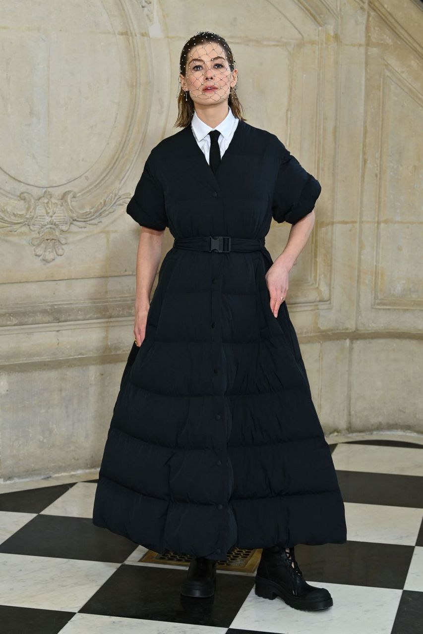Rosamund Pike Dior Fashion Show Paris