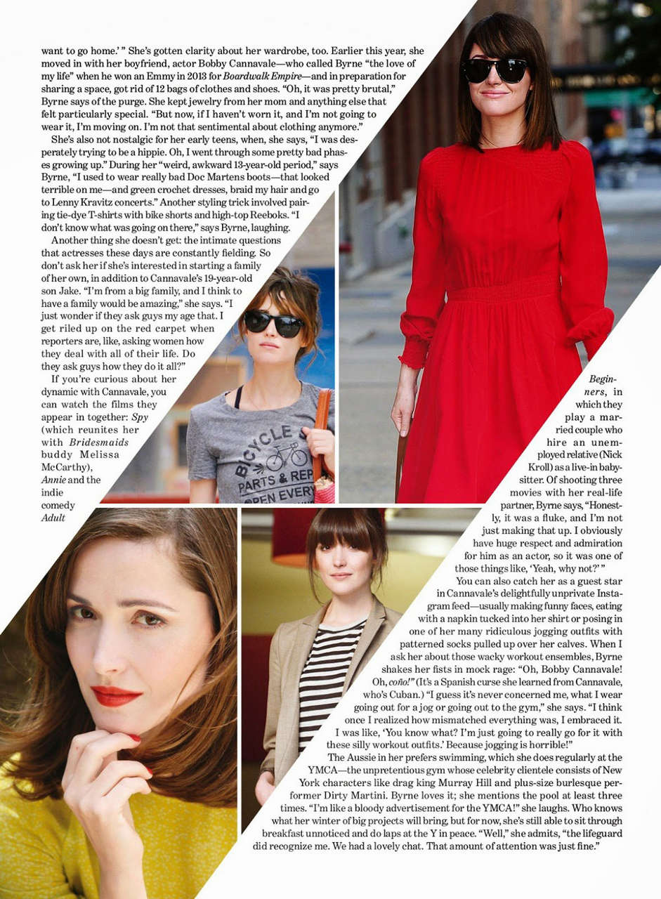 Rose Byrne Lucky Magazine November 2014 Issue