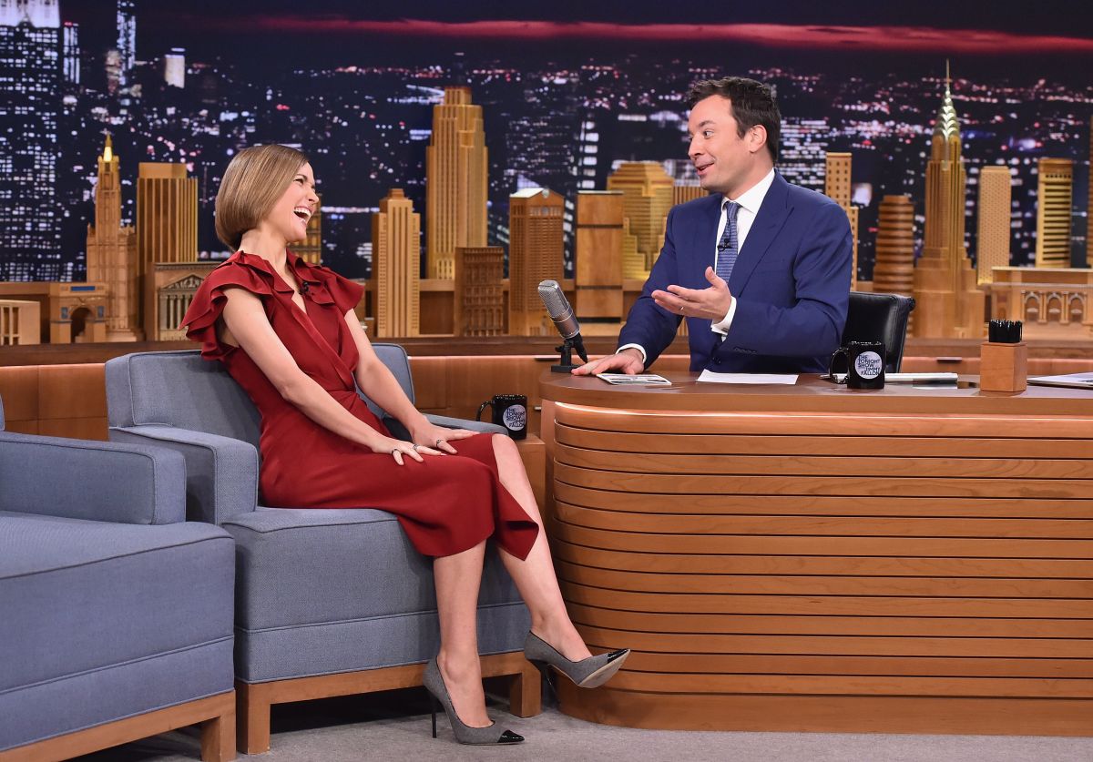 Rose Byrne Tonight Show With Jimmy Fallon New York