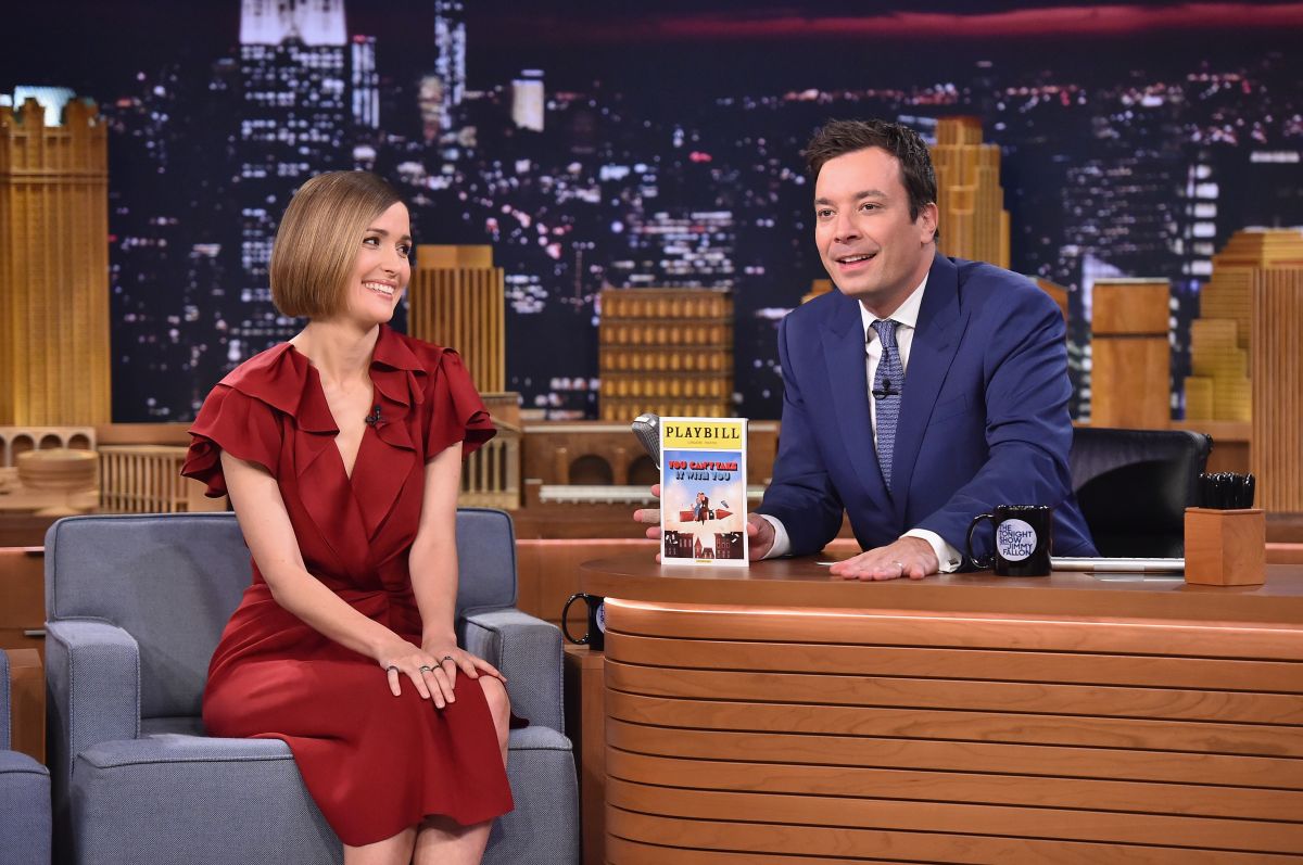 Rose Byrne Tonight Show With Jimmy Fallon New York