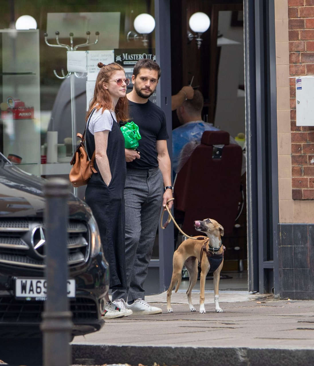 Rose Leslie Kit Harrington Out With Their Dog London