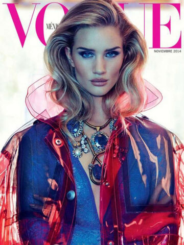 Rosie Huntington Whiteley Vogue Magazine Mexico November 2014 Issue