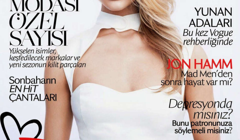 Rosie Huntington Whiteley Vogue Magazine Turkey August 2014 Issue (9 photos)