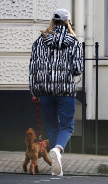 Roxy Horner Out With Her Dog London