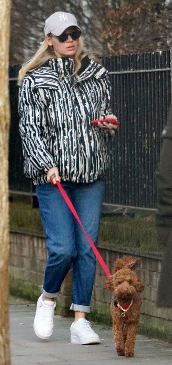 Roxy Horner Out With Her Dog London