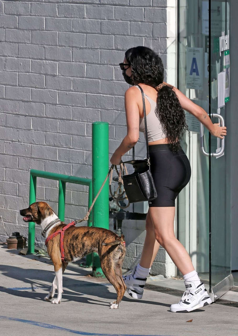 Rumer Willis With Her Dog Hair By Violet Beverly Hills
