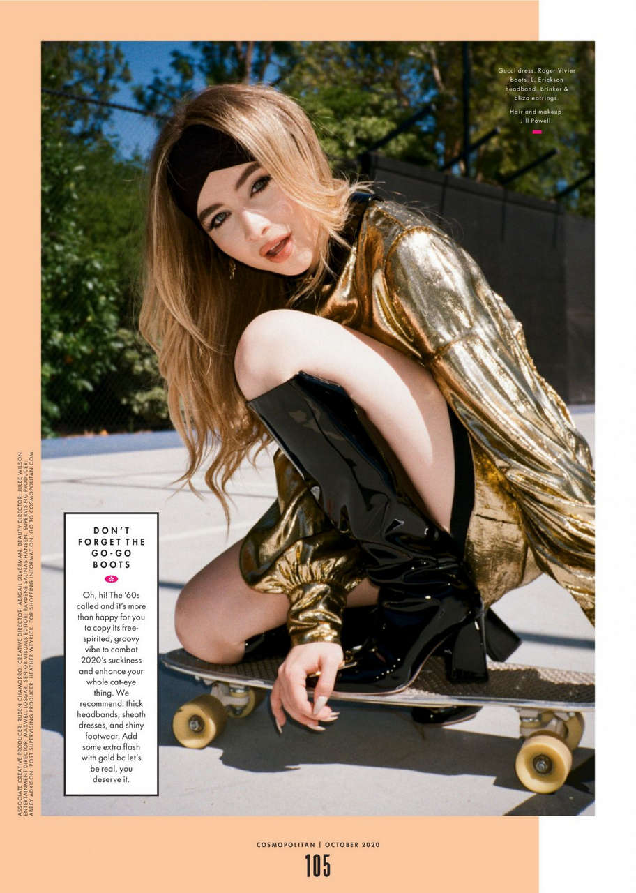 Sabrina Carpenter Cosmopolitan Magazine October