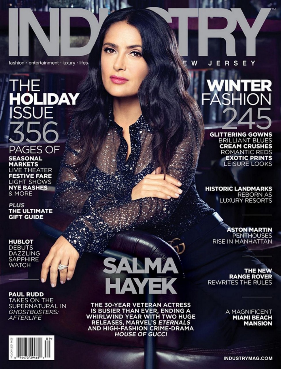 Salma Hayek Industry New Jersey Magazine December