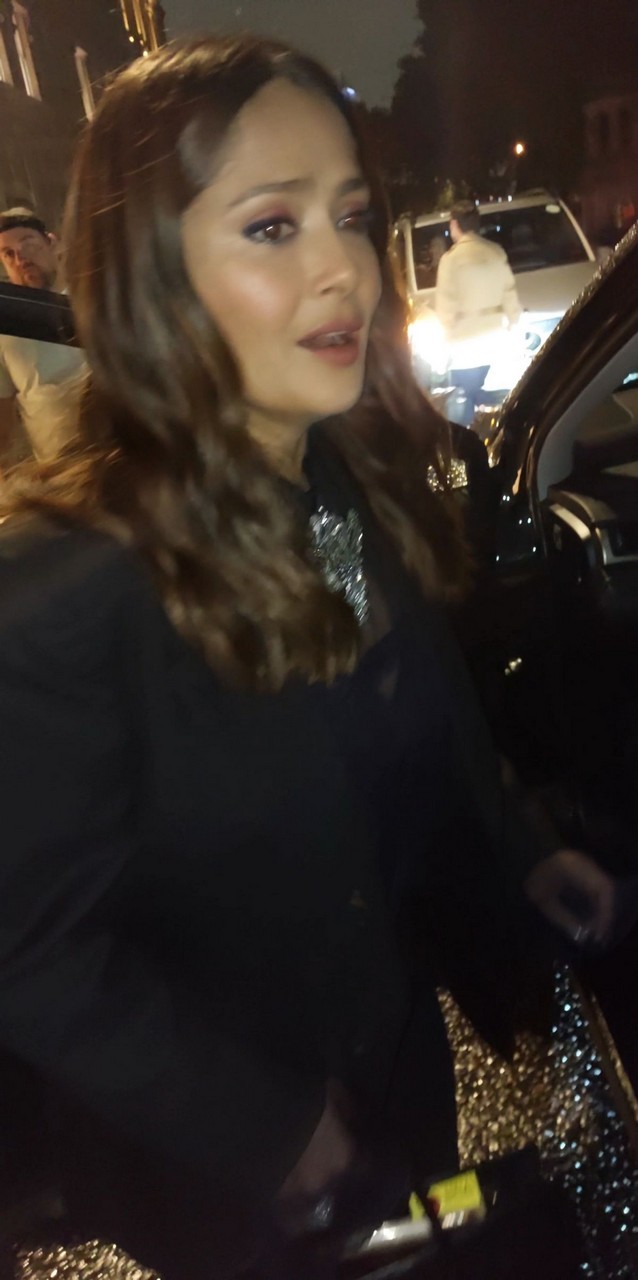 Salma Hayek Leaves Her Hotel London