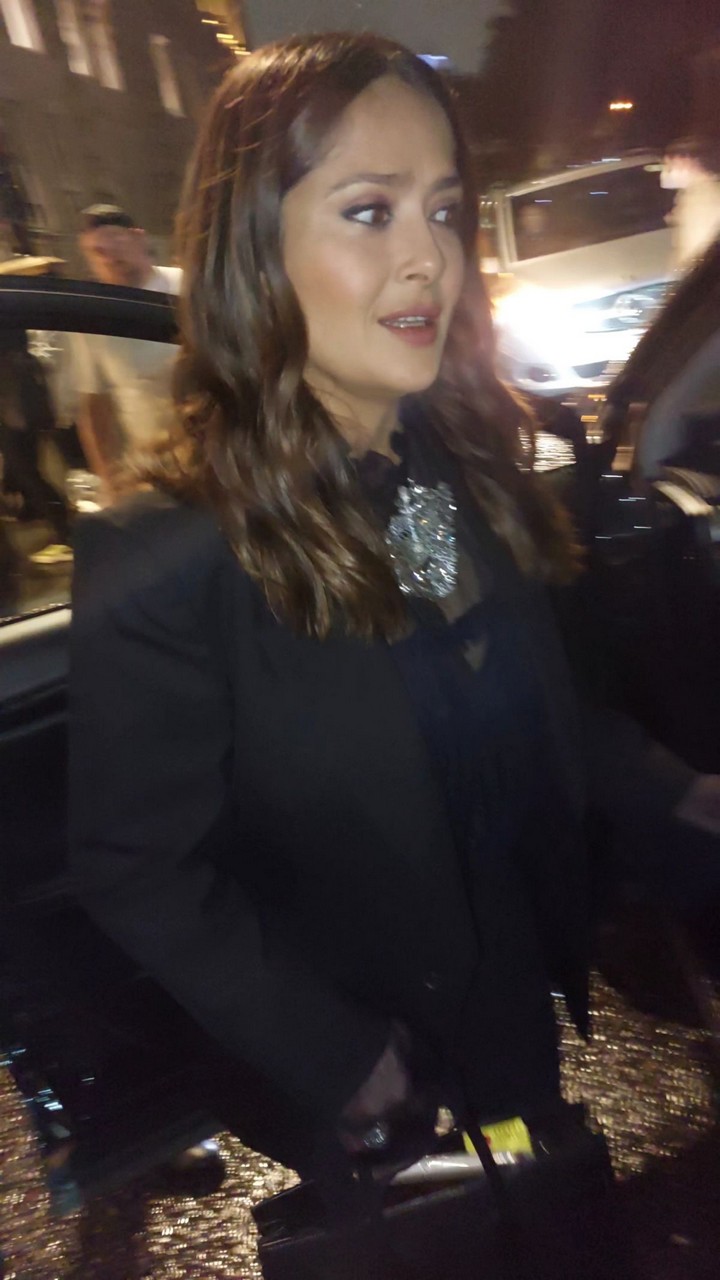 Salma Hayek Leaves Her Hotel London