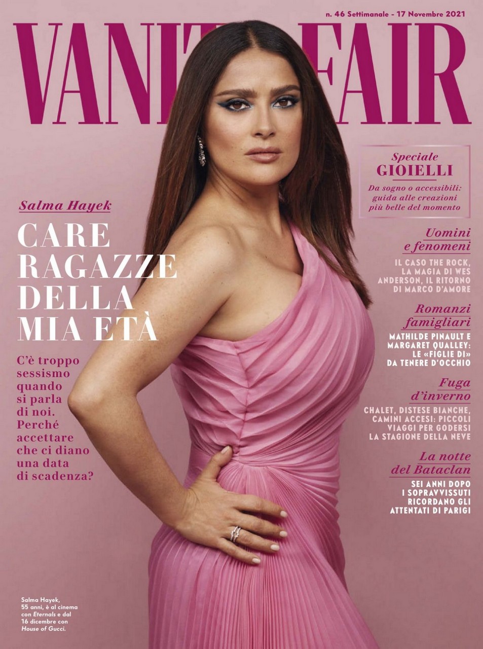 Salma Hayek Vanity Fair Magazine Italy November